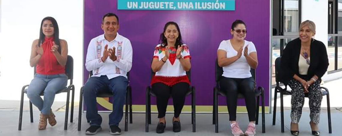 Se suma Secretaría de Administración a campaña “Bidao Tsia, un juguete, una ilusión”.