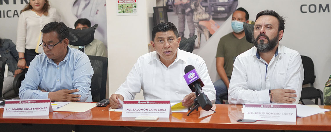 Encabeza Gobernador Salomón Jara acciones por simulacro nacional de sismo de 7.5.