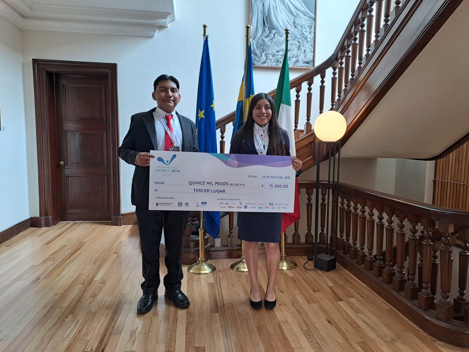 Obtienen estudiantes del CSEIIO Tercer Lugar del Premio Nacional Juvenil del Agua 2023