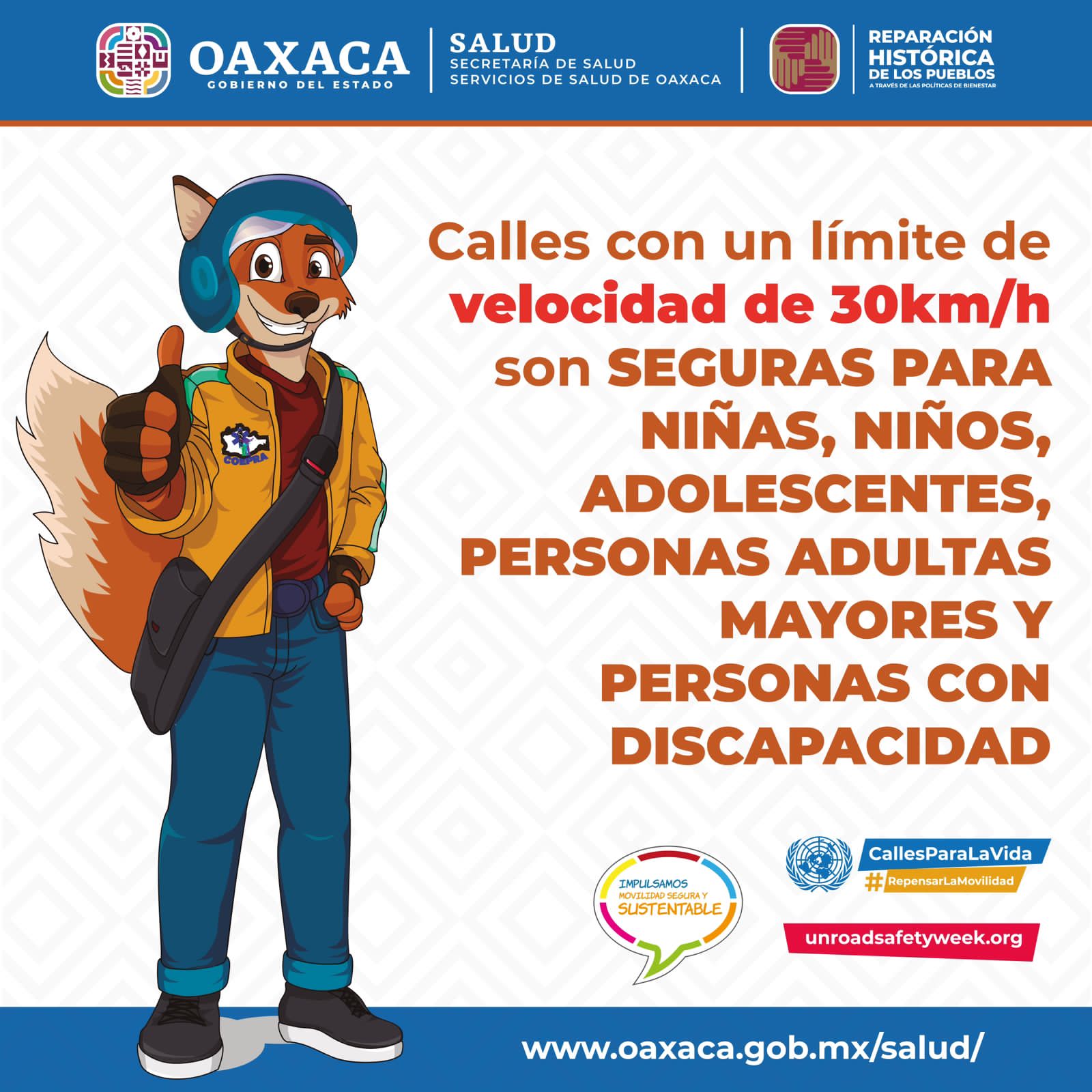  Celebra SSO Séptima Semana Mundial de las Naciones Unidas para la Seguridad Vial