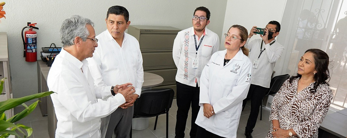Inauguran Gobernador Salomón Jara y Poder Judicial Laboratorio de Genética Molecular, primero en su tipo en el país
