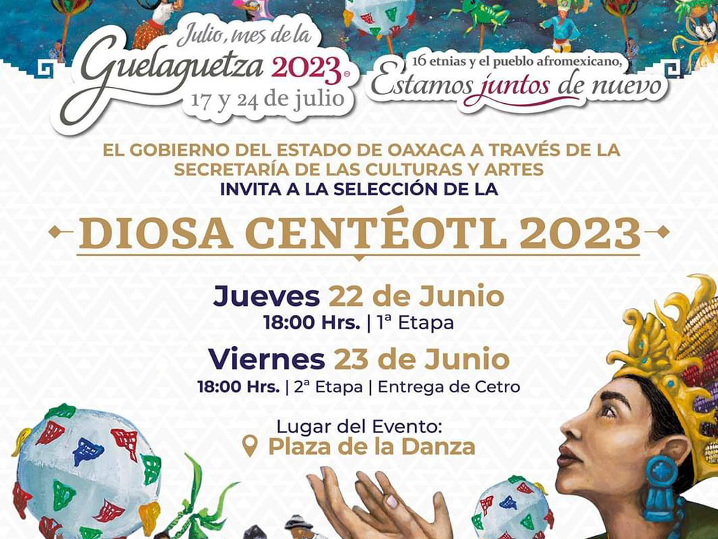  Anuncia Secretaría de las Culturas y Artes proceso de selección de la Diosa Centéotl 2023