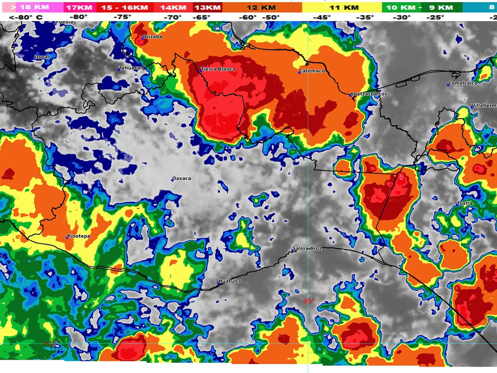 Se pronostican lluvias intensas en Oaxaca para las próximas horas