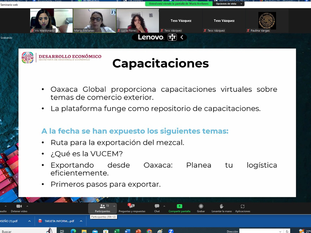 Presenta Sedeco programas Oaxaca Global y Orgullo Oaxaca