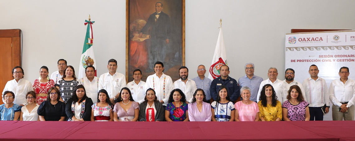 Instala Gobernador Salomón Jara Consejo Estatal de Protección Civil de Oaxaca