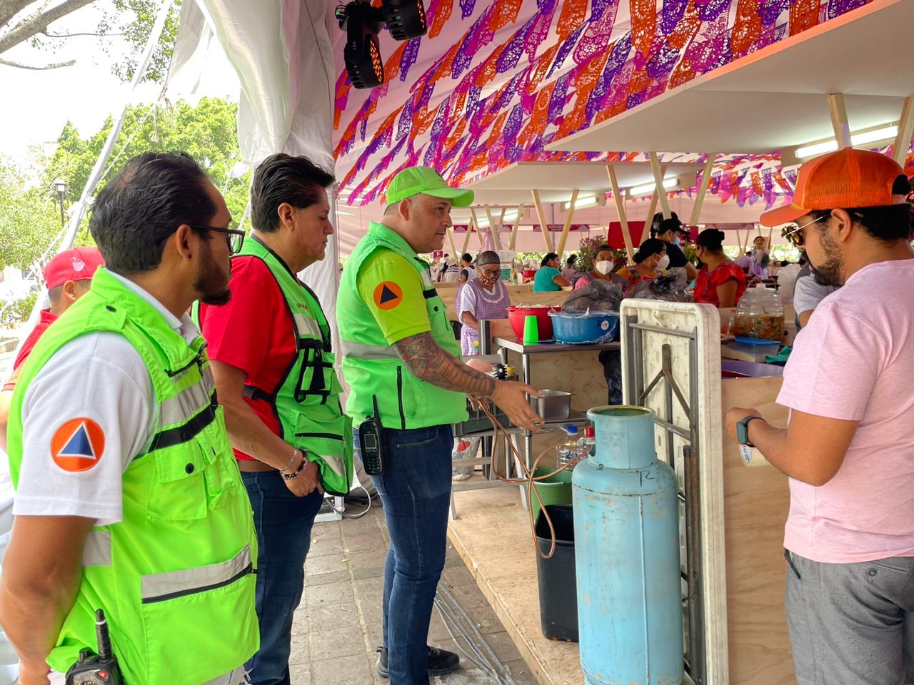 Coordinación Estatal de Protección Civil activa protocolo de seguridad y mantiene presencia en la Feria Internacional del Mezcal 2023