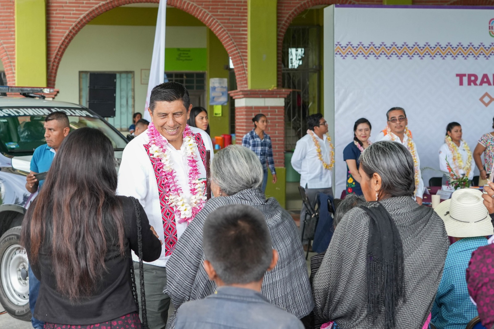 Vivienda digna, educación y seguridad, prioridades atendidas por el Gobierno de Oaxaca en San Lorenzo Texmelucan