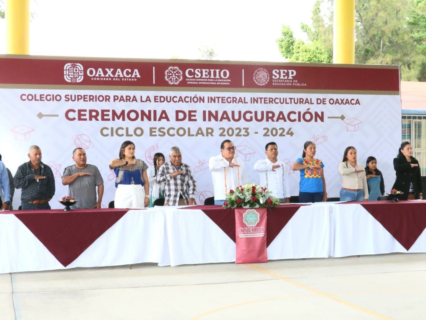 Inaugura CSEIIO Ciclo Escolar 2023- 2024 en Coatecas Altas 