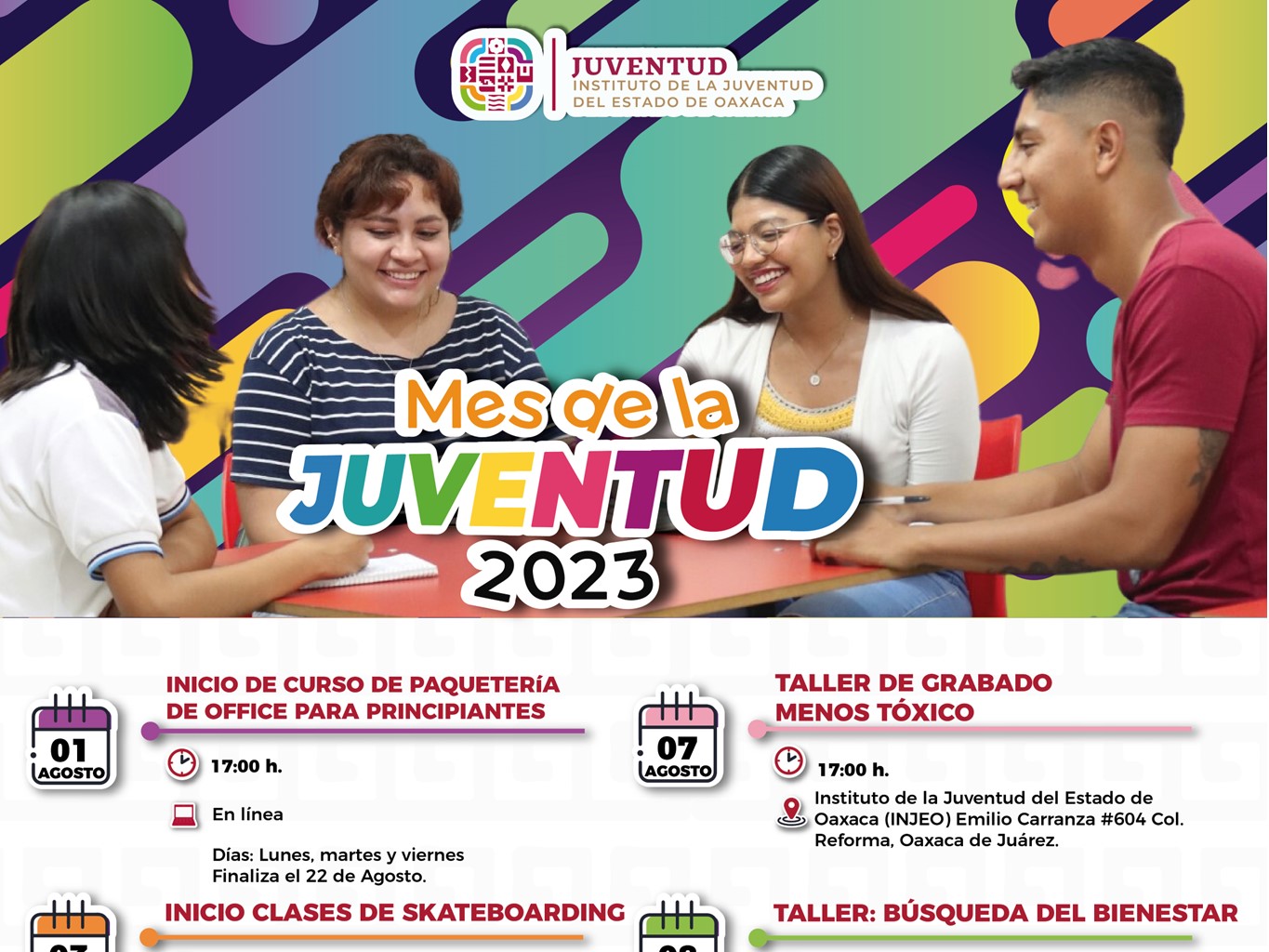 Inicia Injeo actividades en el Mes de la Juventud