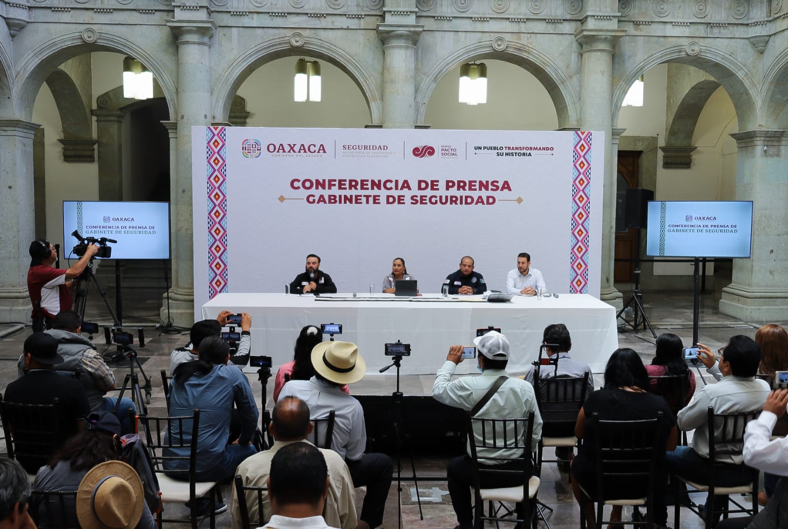 Continúan acciones para garantizar la gobernabilidad y seguridad en Oaxaca
