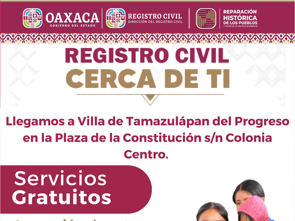 Arranca “Cerca de Ti”, programa para brindar servicios registrales a las comunidades