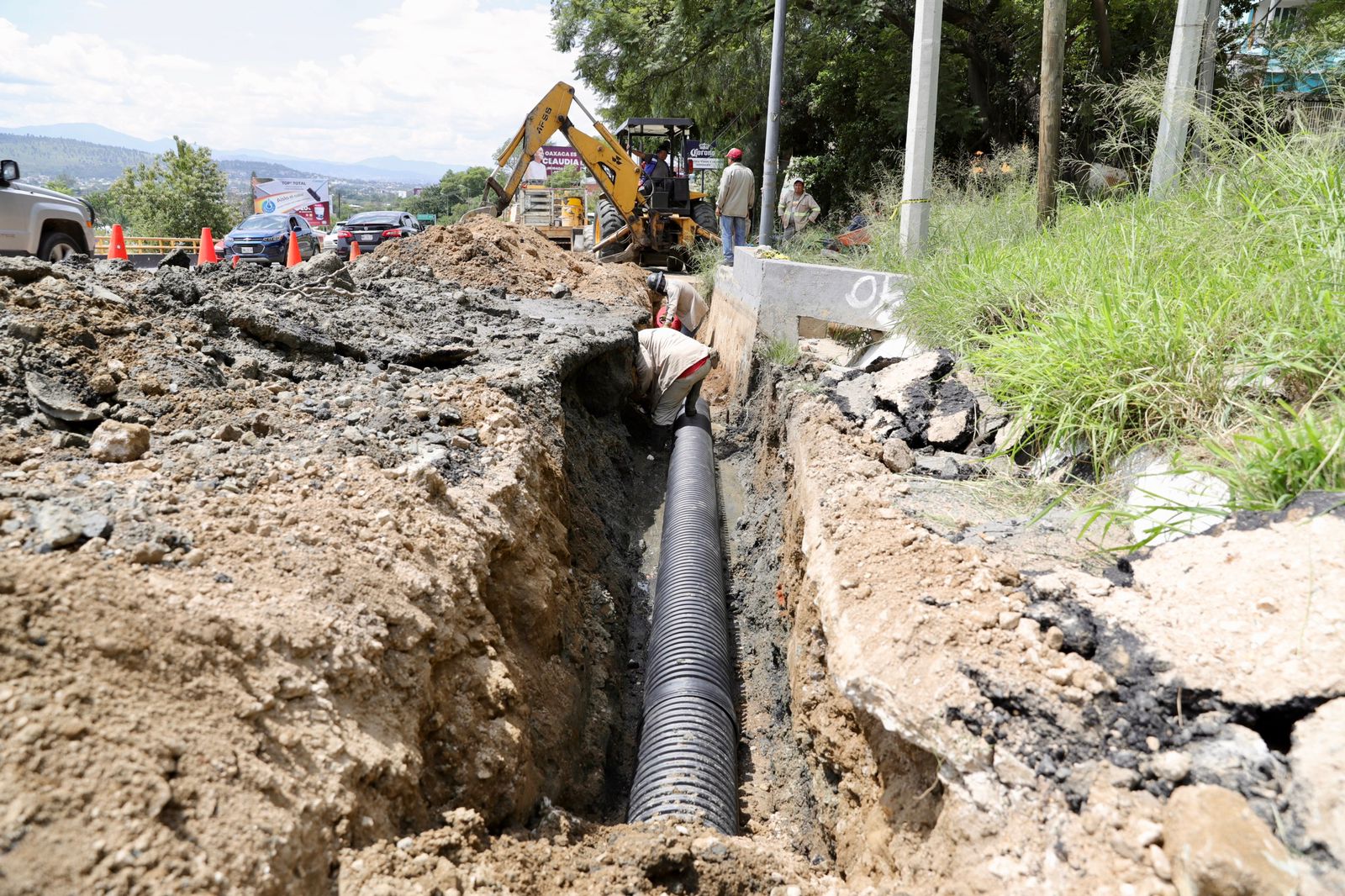 Sustituye Soapa parte de la red de drenaje sanitario de la colonia Linda Vista