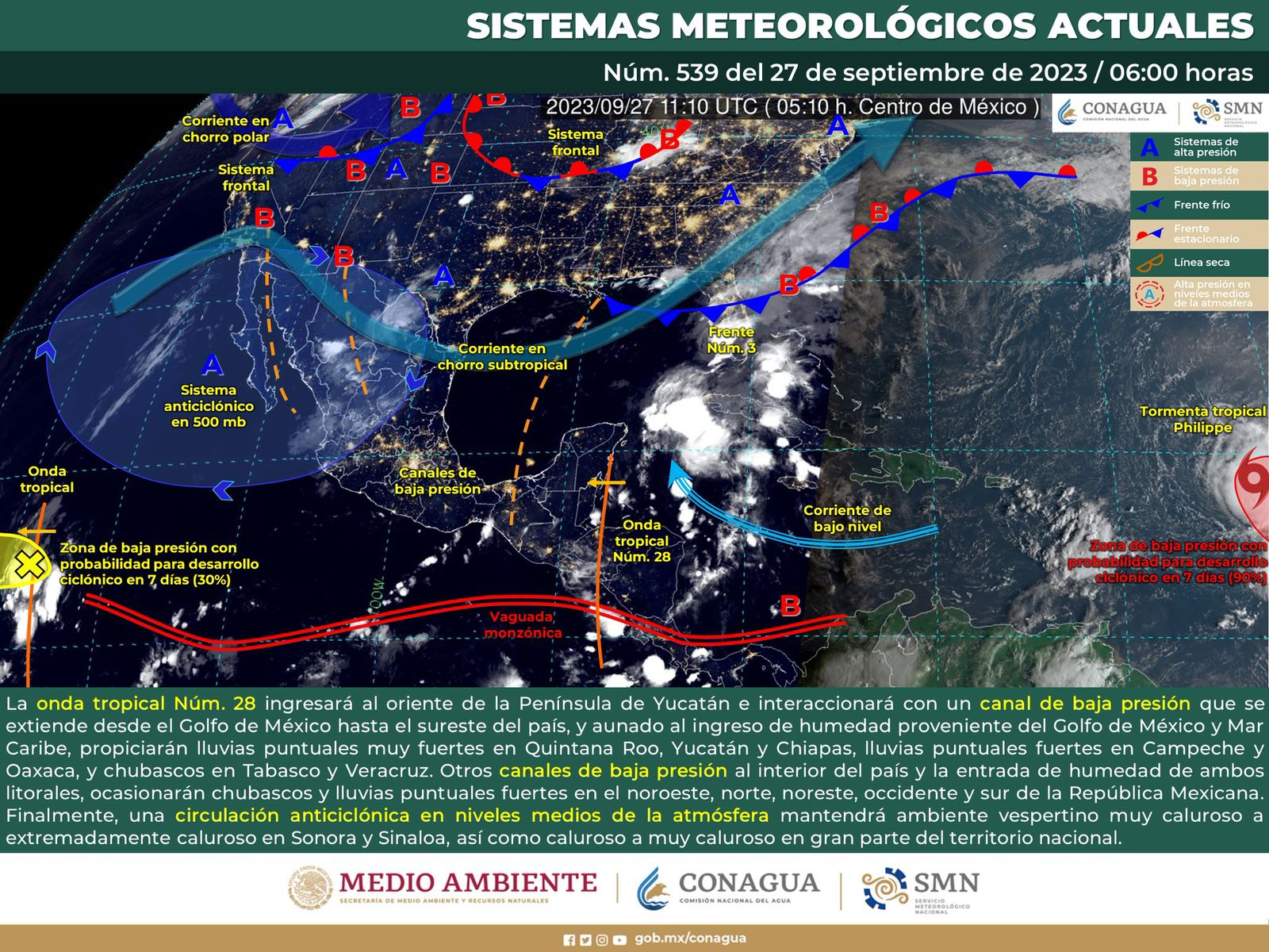 Se prevén lluvias aisladas durante la tarde de este miércoles