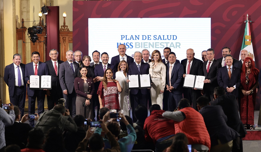 Firma Oaxaca Acuerdo Nacional para la Federalización del Sistema de Salud para el Bienestar