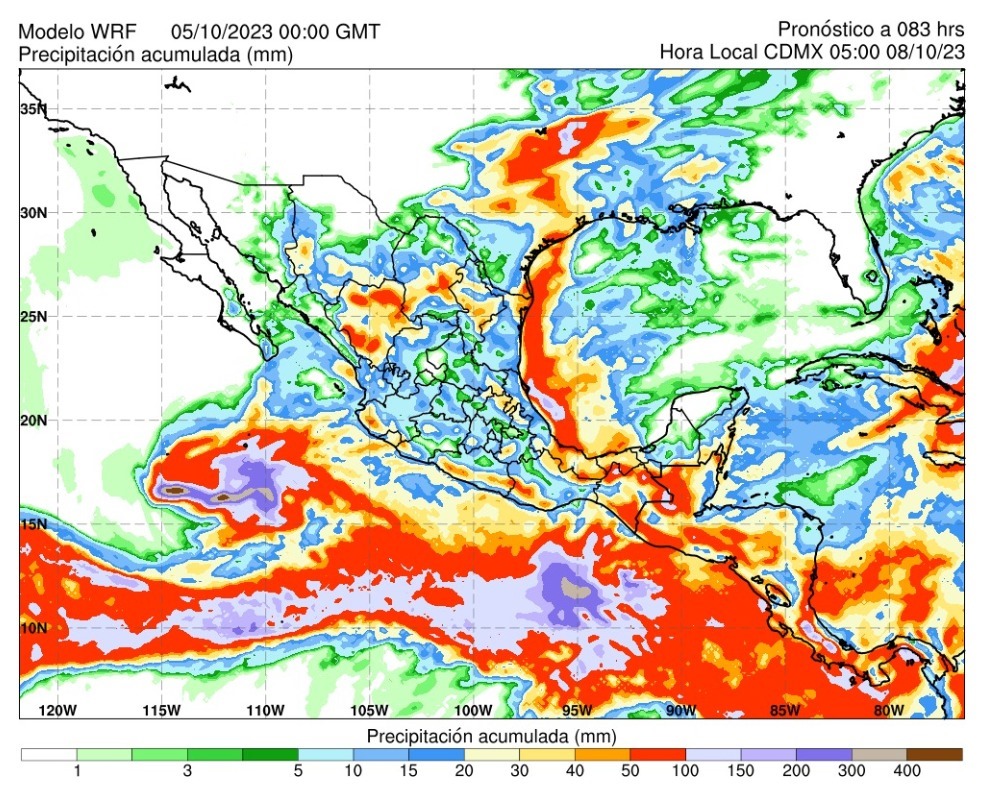 Se prevé incremento de lluvias en gran parte del estado durante el fin de semana: Protección Civil