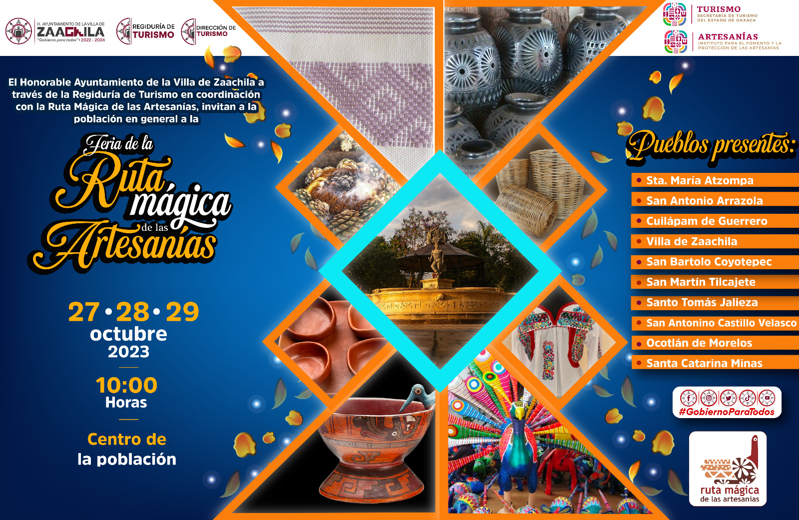 Realizará Zaachila la Feria de la Ruta Mágica de las Artesanías