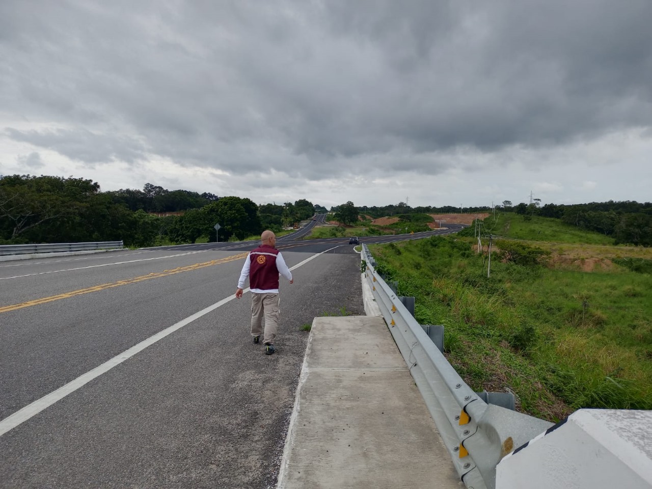Supervisa Protección Civil tramos carreteros del Corredor Interoceánico del Istmo de Tehuantepec