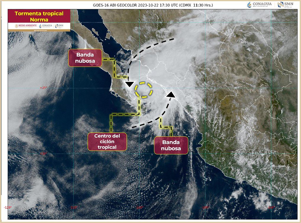 Protección Civil mantiene monitoreo ante depresión tropical 18-E