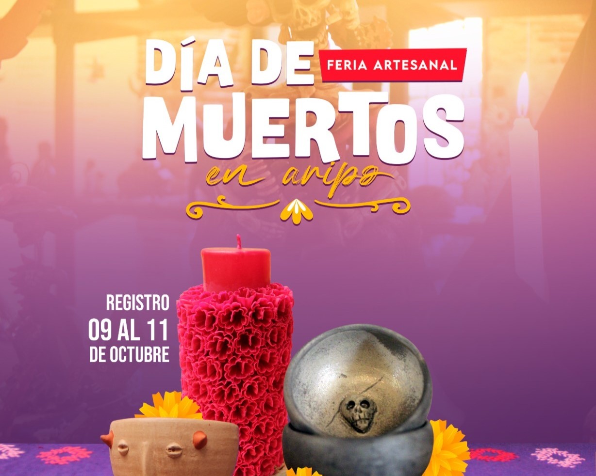 Invitan a personas artesanas de Oaxaca a participar en la Feria Artesanal Día de Muertos 2023 en Aripo