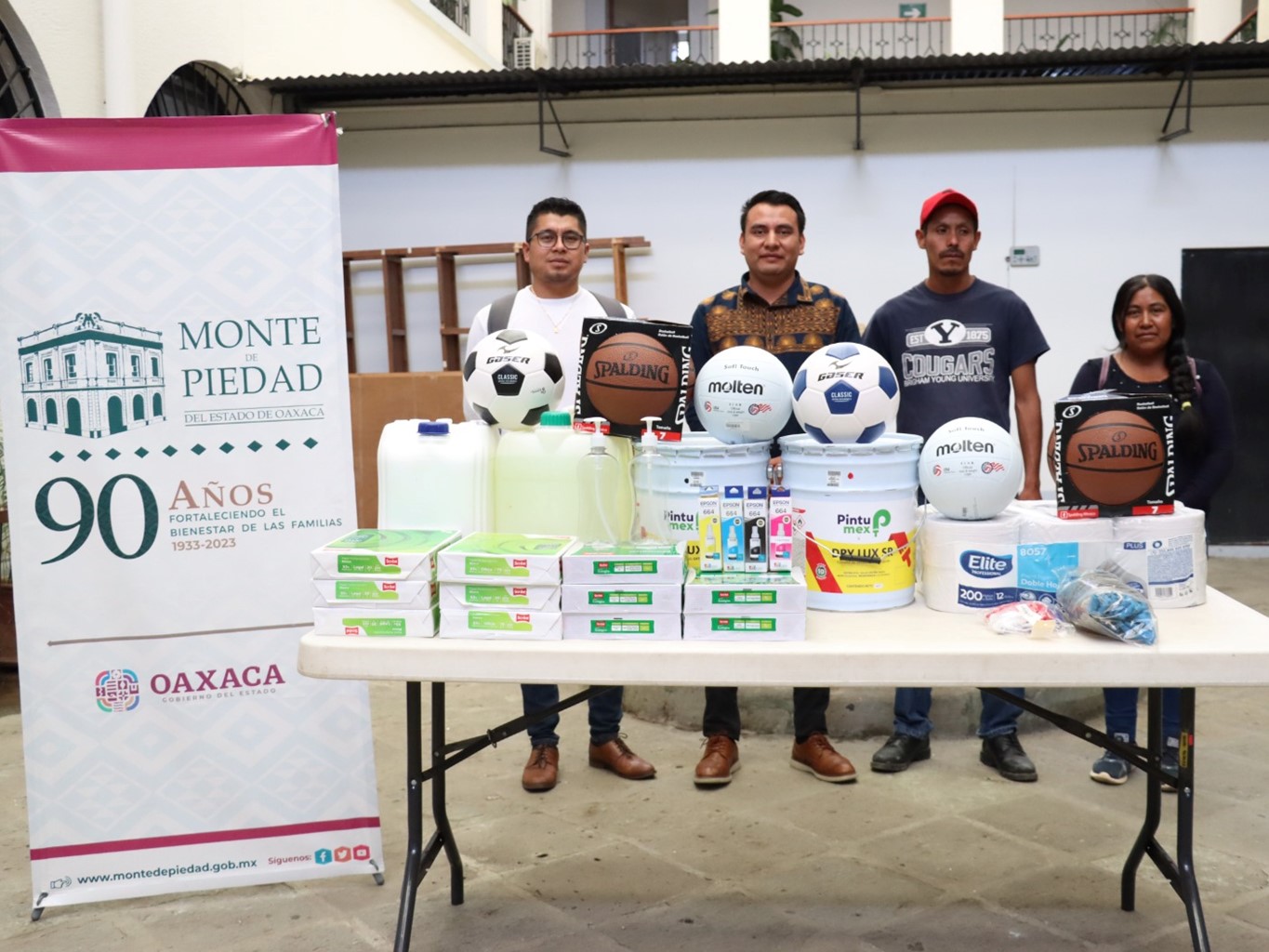 A través de donativos, Monte de Piedad contribuye al bienestar de los pueblos y comunidades de Oaxaca
