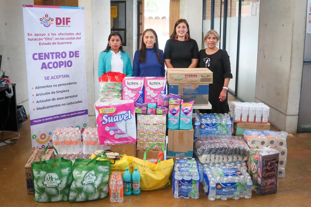 Envía DIF Oaxaca 11 toneladas más de alimentos para Guerrero