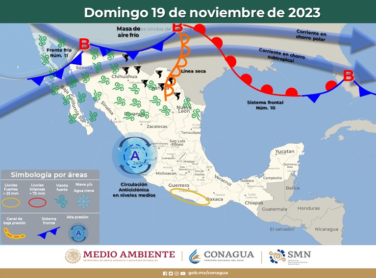 Se pronostican chubascos aislados en sectores de la Sierra Sur y Costa