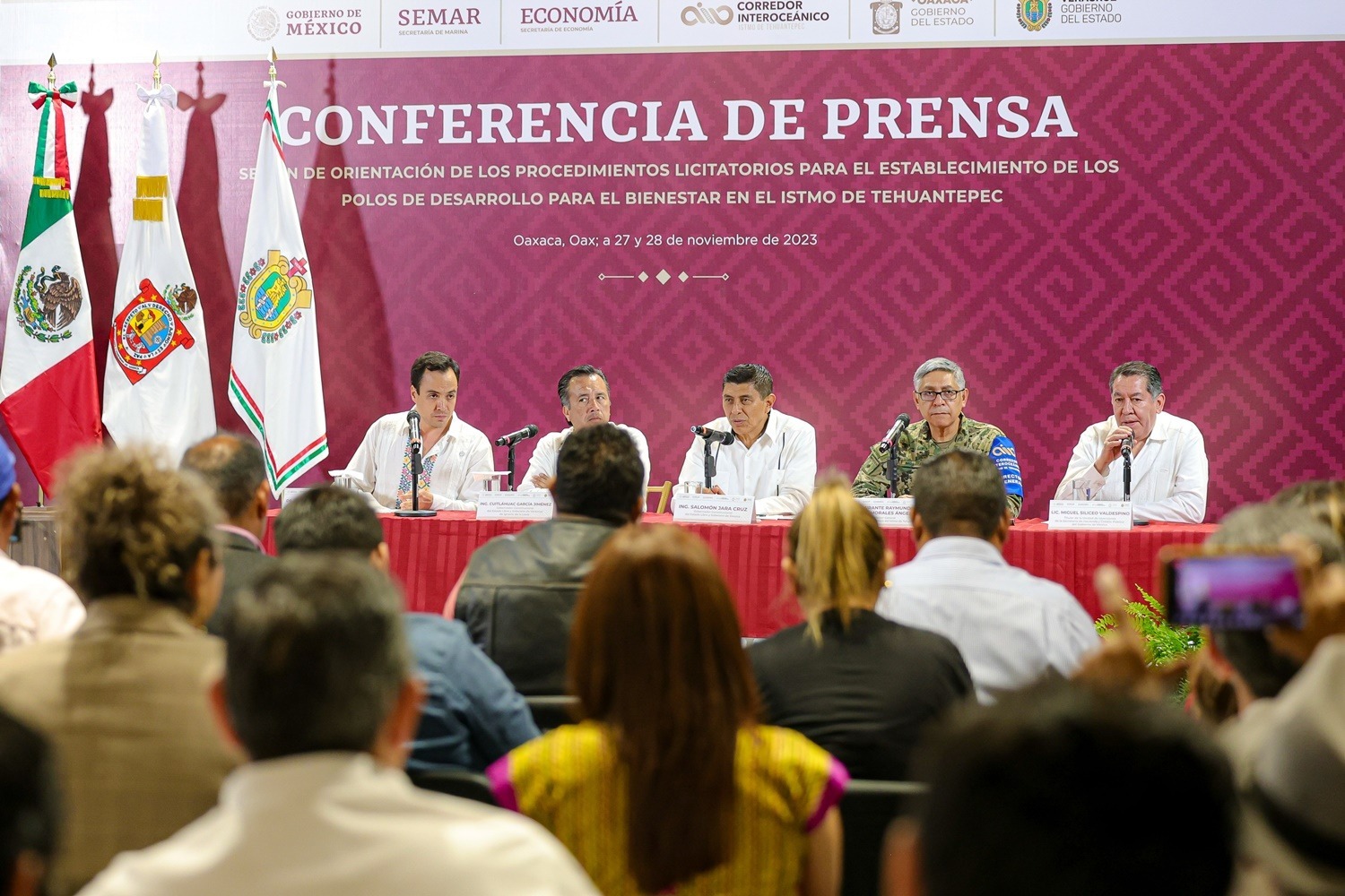Informan Gobiernos de Oaxaca y Veracruz sobre Proceso Licitatorio del segundo paquete de Podebis en el Istmo de Tehuantepec