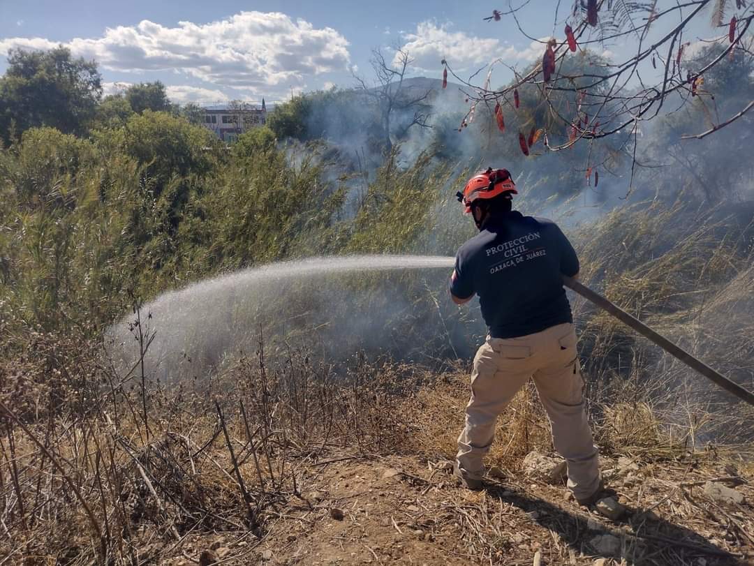 Atiende Protección Civil incendios en San Pedro Ixtlahuaca