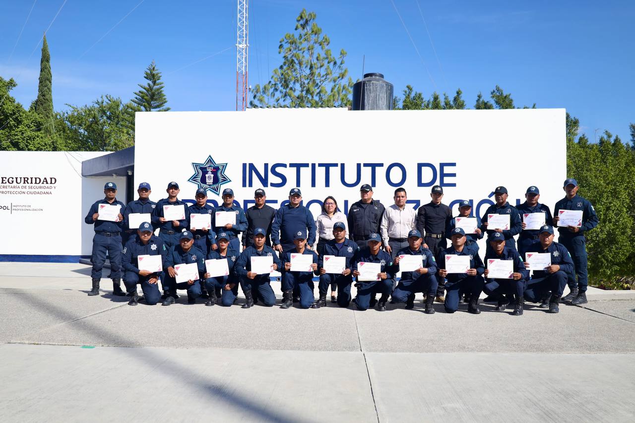 Concluyen integrantes de la Policía Estatal Curso de Operadores de Intervención