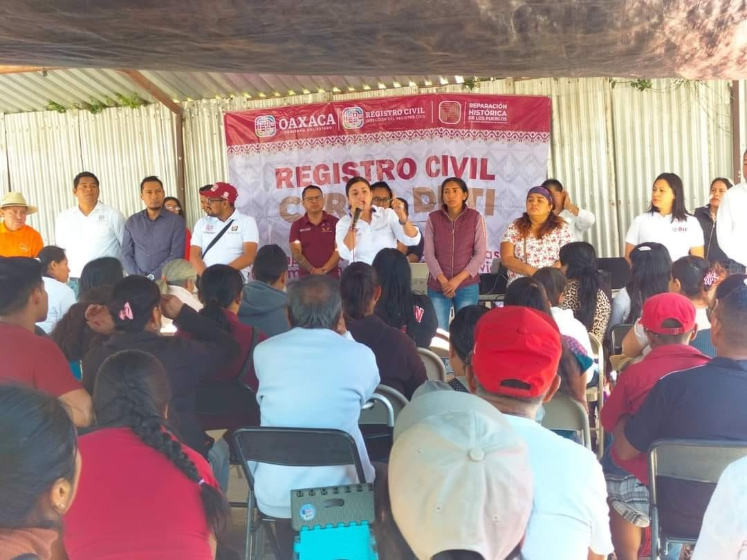 Garantiza Gobierno de Oaxaca derecho a la identidad jurídica de las personas
