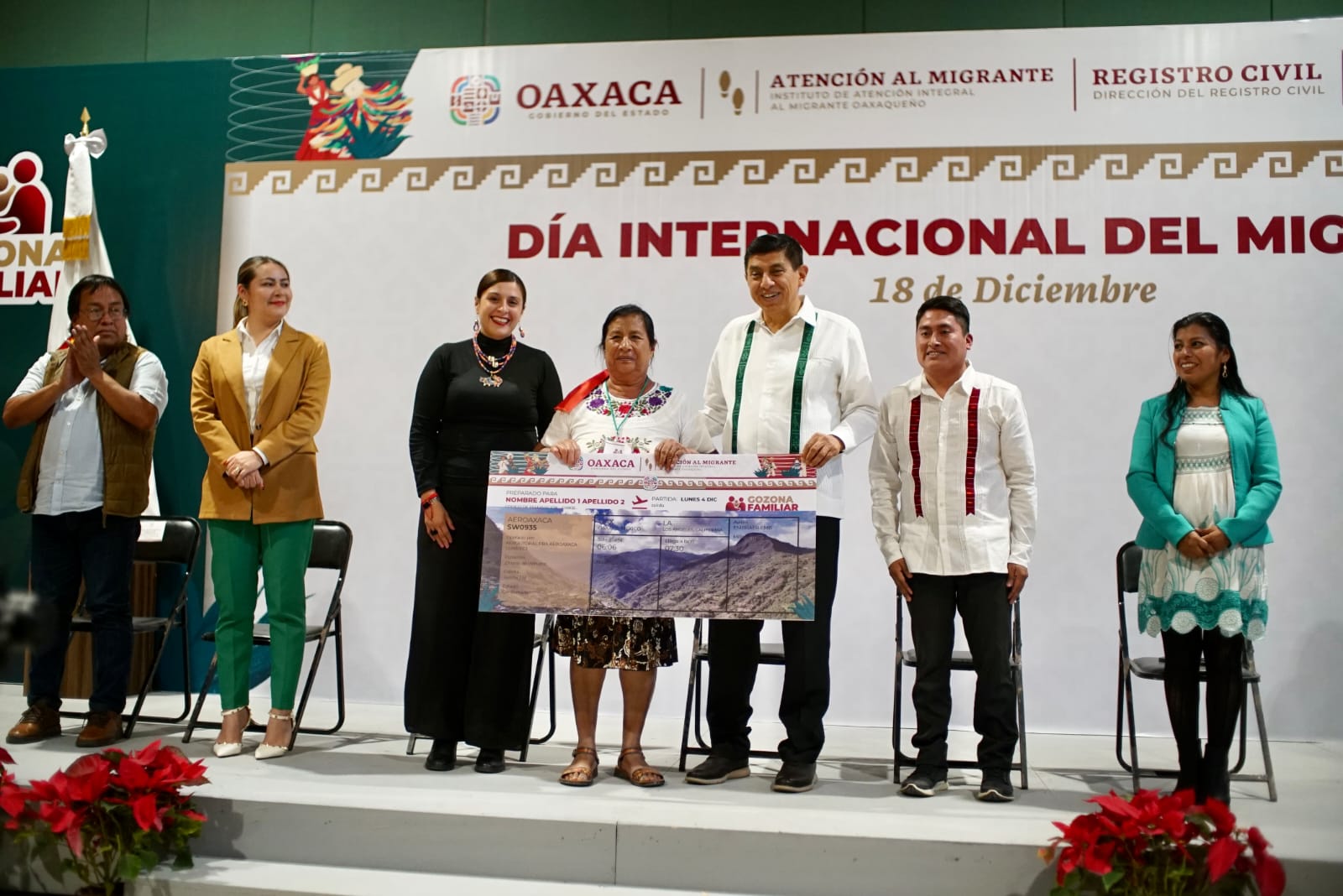 Refrenda Gobierno de Oaxaca compromiso con personas migrantes para crear mejores oportunidades de desarrollo