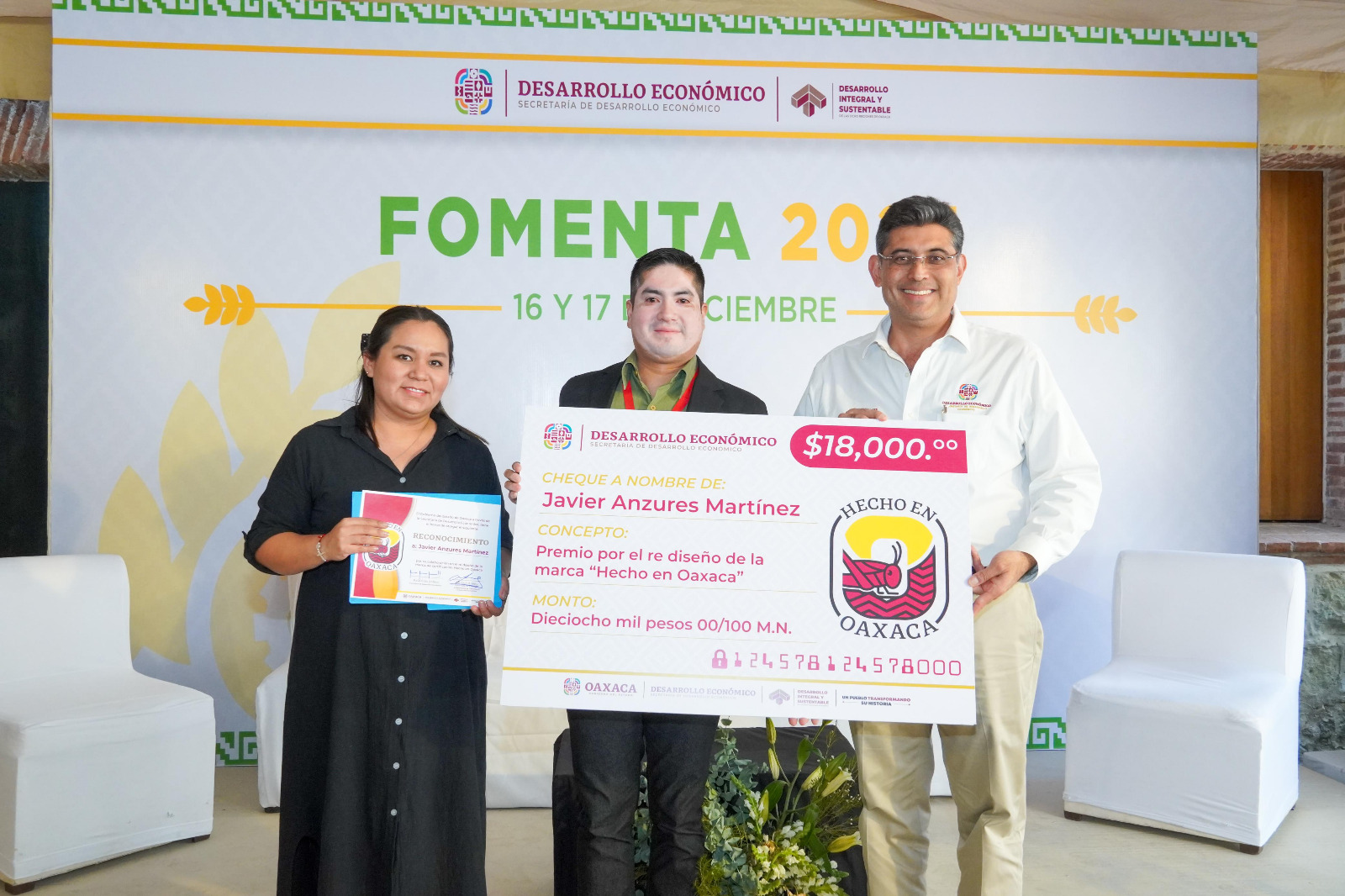 Selecciona Sedeco imagen oficial de la marca de certificación Hecho en Oaxaca