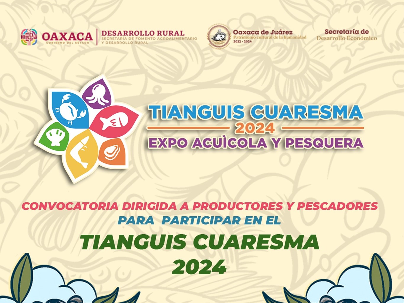 Invitan a personas productoras acuícolas y pesqueras al Tianguis Cuaresma 2024