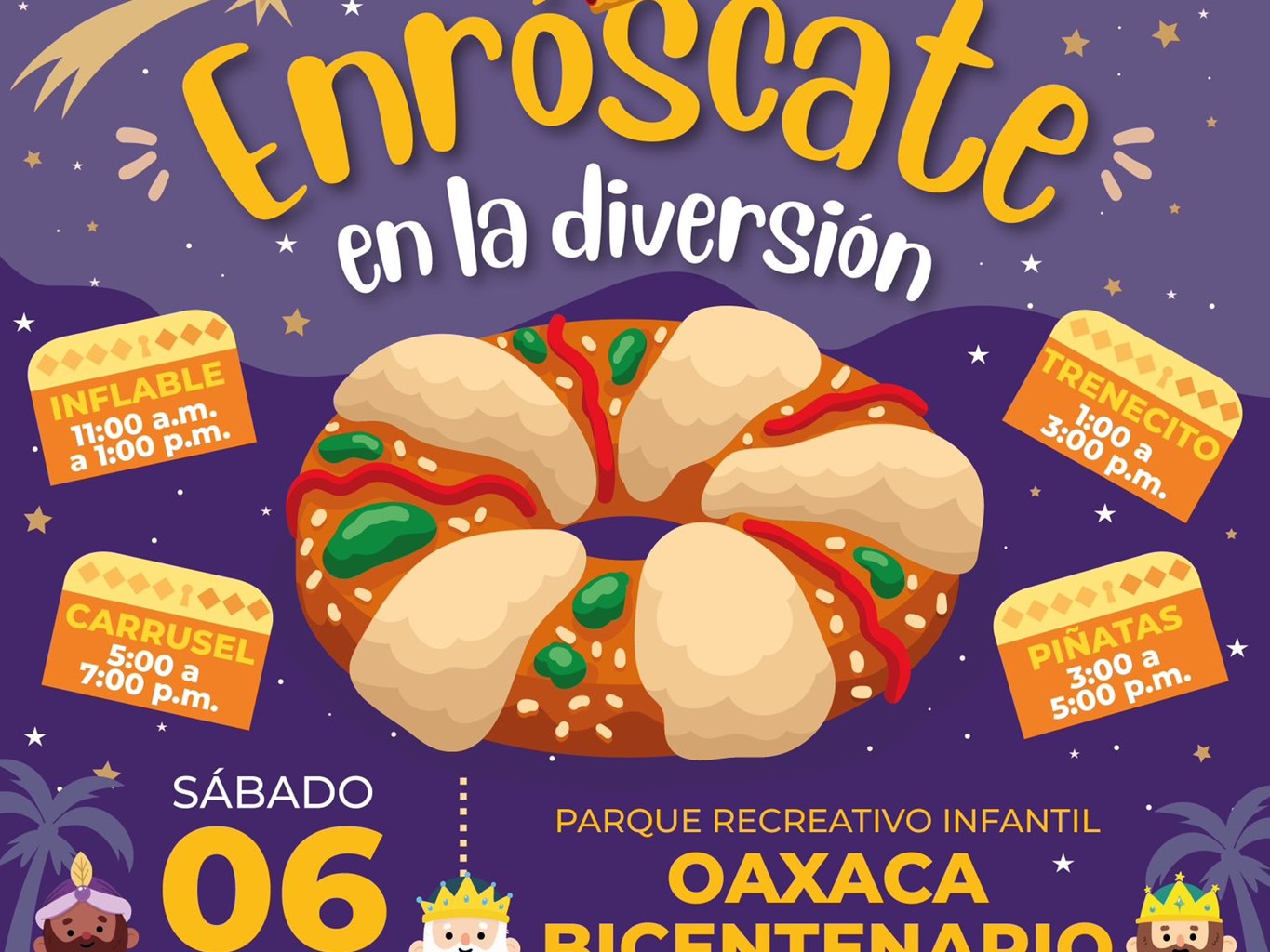 Invita Secretaría de Administración a festejar el Día de Reyes Magos con Enróscate en la diversión