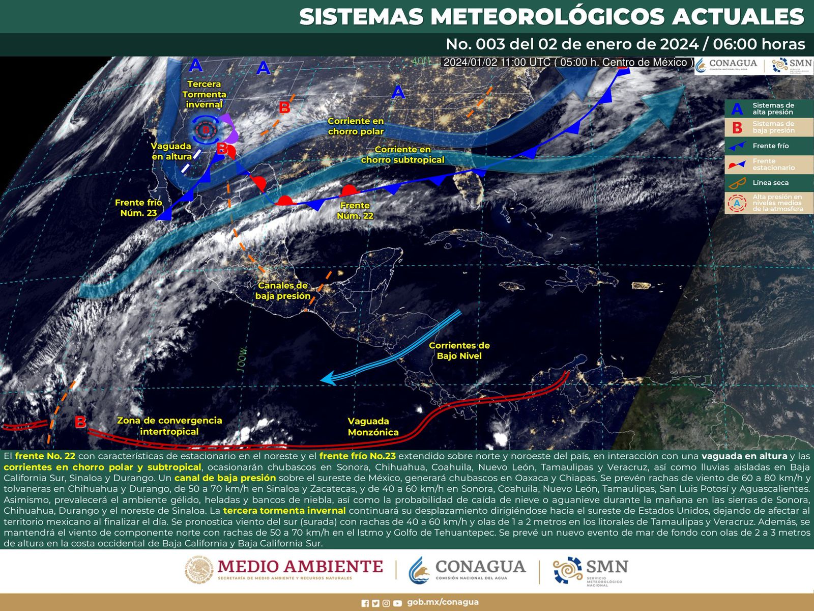 Se espera un día con cielo despejado y baja probabilidad de lluvias en la mayor parte del estado