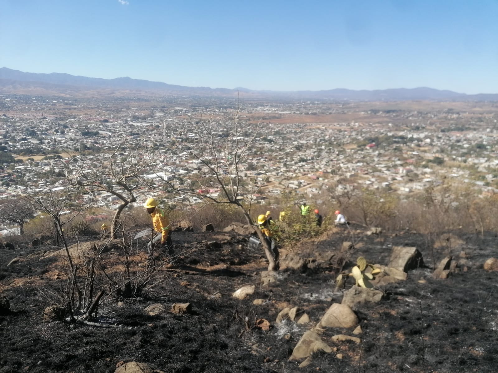 Protección Civil evalúa zona por potencial riesgo de incendio en agencia de Pueblo Nuevo