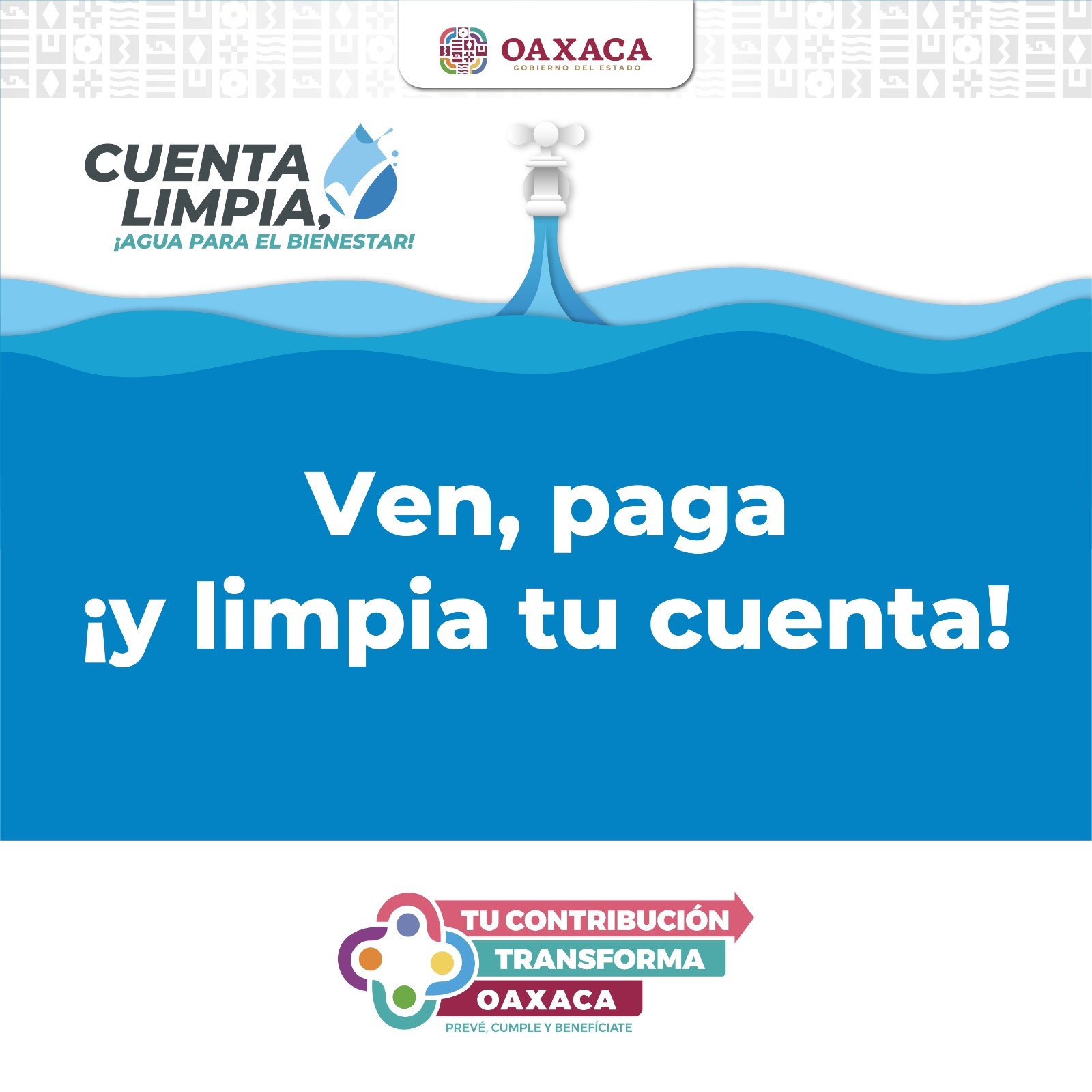 Otorgarán descuentos en el pago de agua mediante Cuenta limpia, Agua para el Bienestar