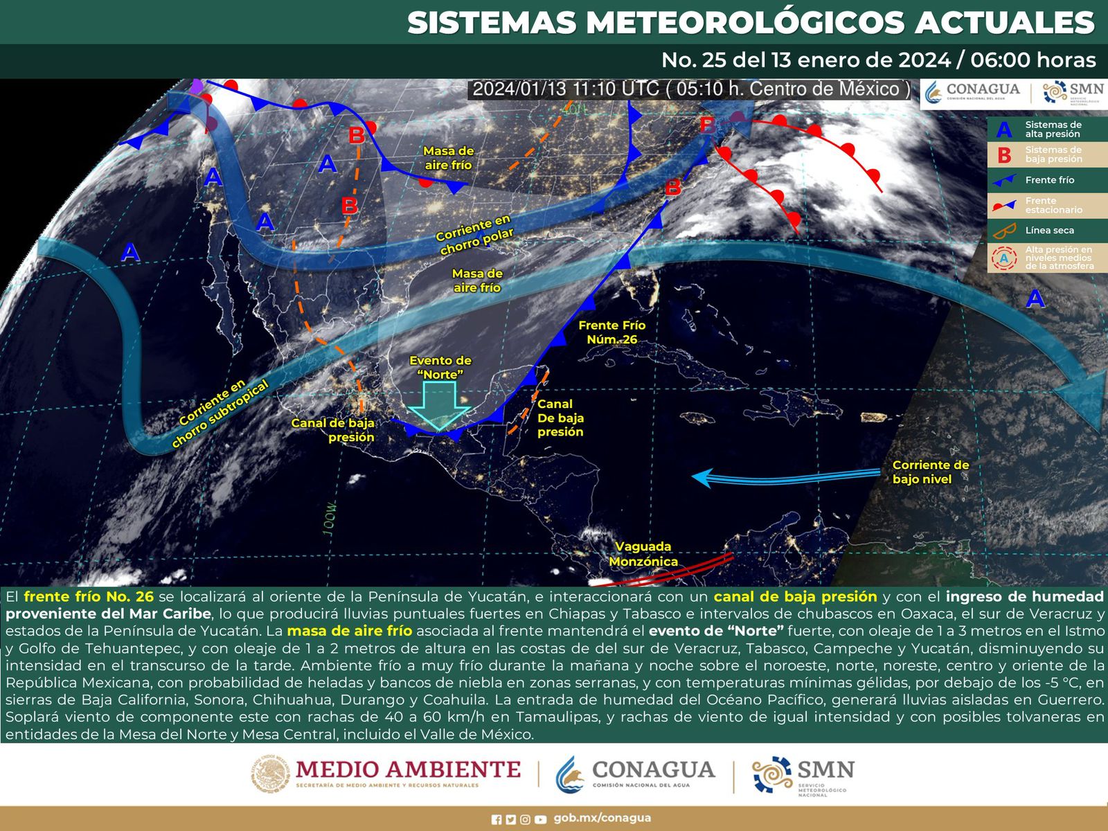 Prevén lluvias aisladas, fuertes vientos y bajas temperaturas en distintas partes del estado