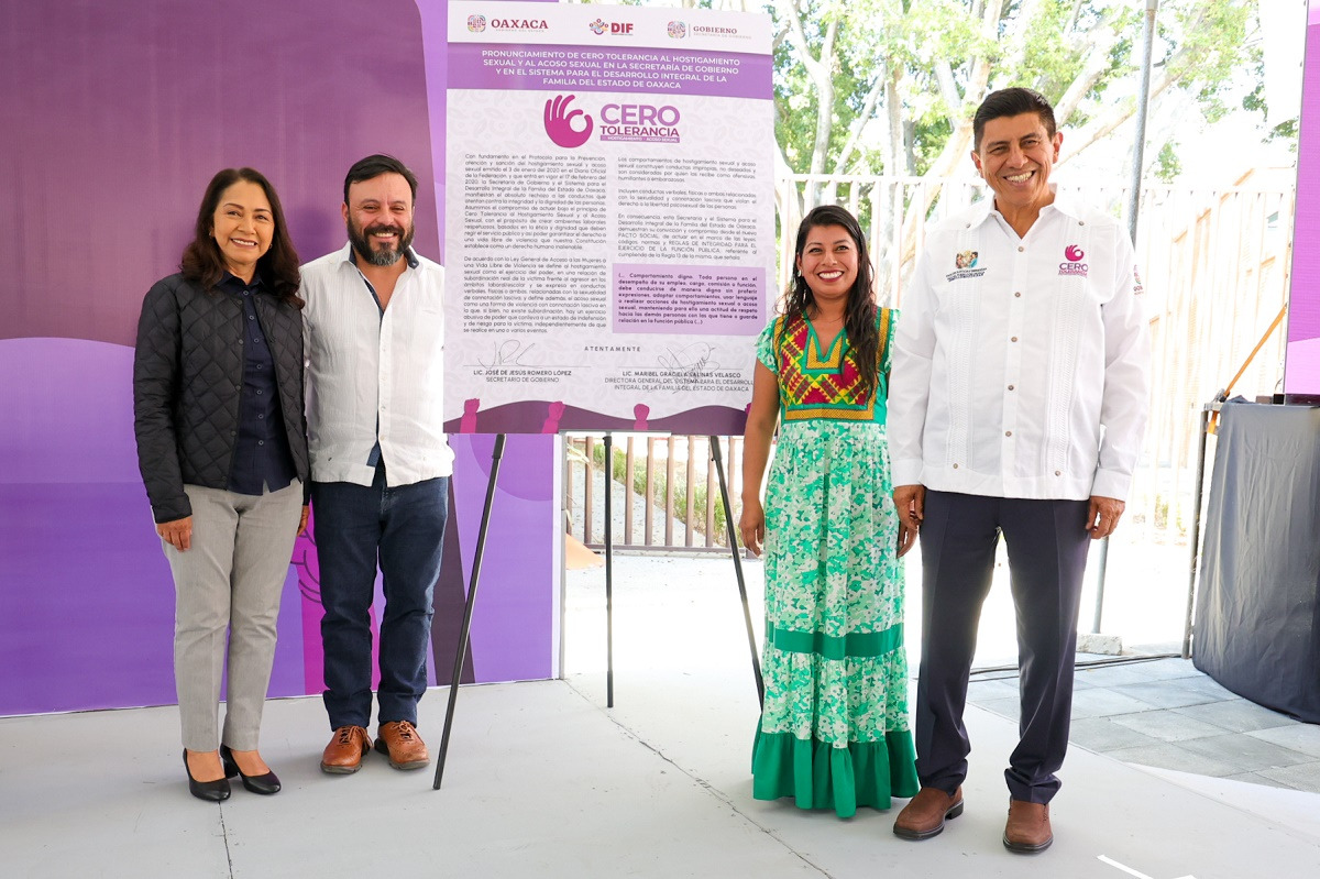 Se suma DIF Oaxaca a campaña Cero Tolerancia al Hostigamiento Sexual y Acoso Sexual