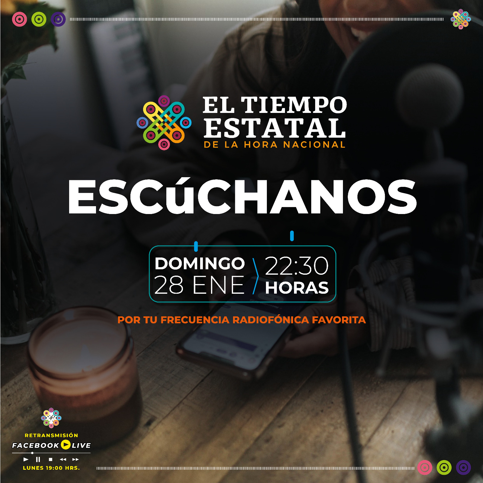 Comparten medidas para la prevención del COVID-19 en El Tiempo Estatal de La Hora Nacional