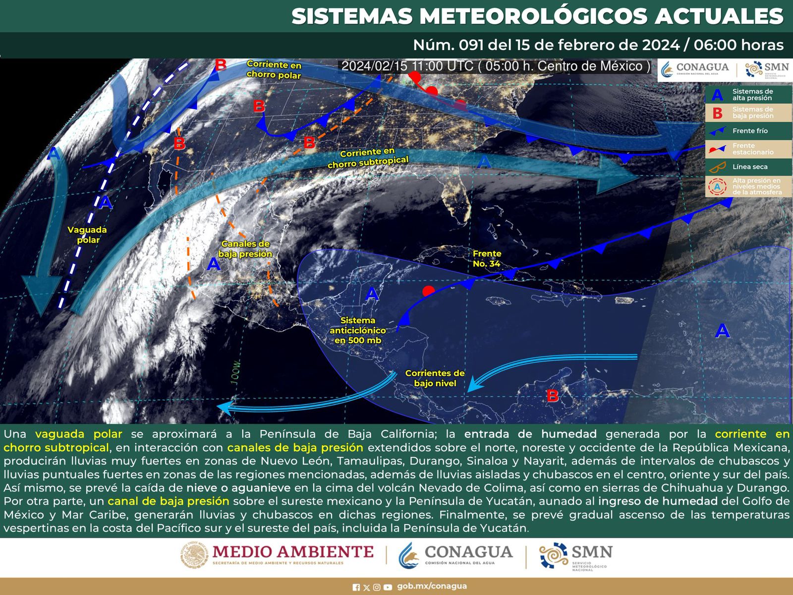 Continuarán periodos de calor y ambiente fresco en diferentes partes del estado