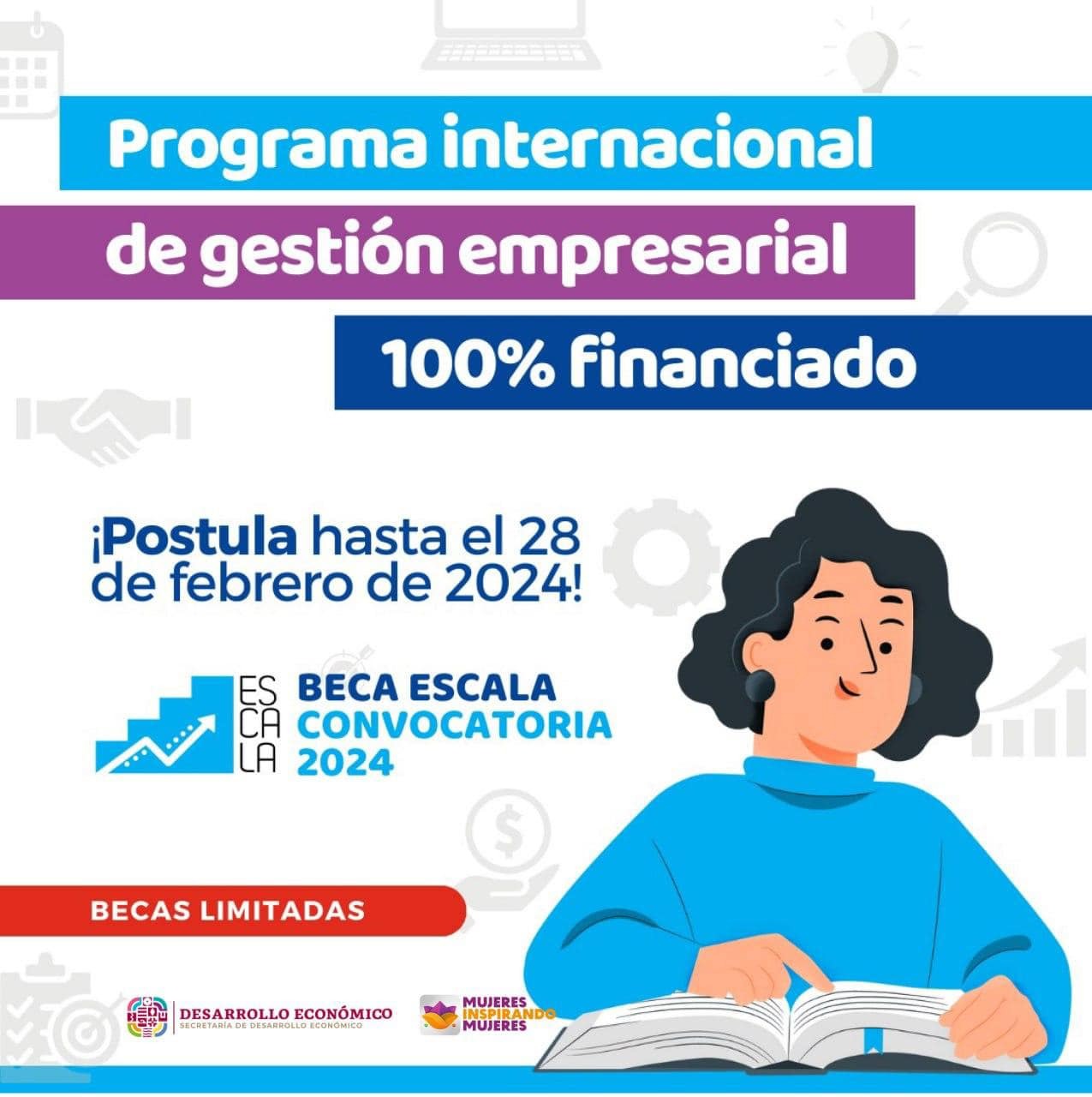 Convoca Sedeco a empresarias a participar en la Beca Escala 2024