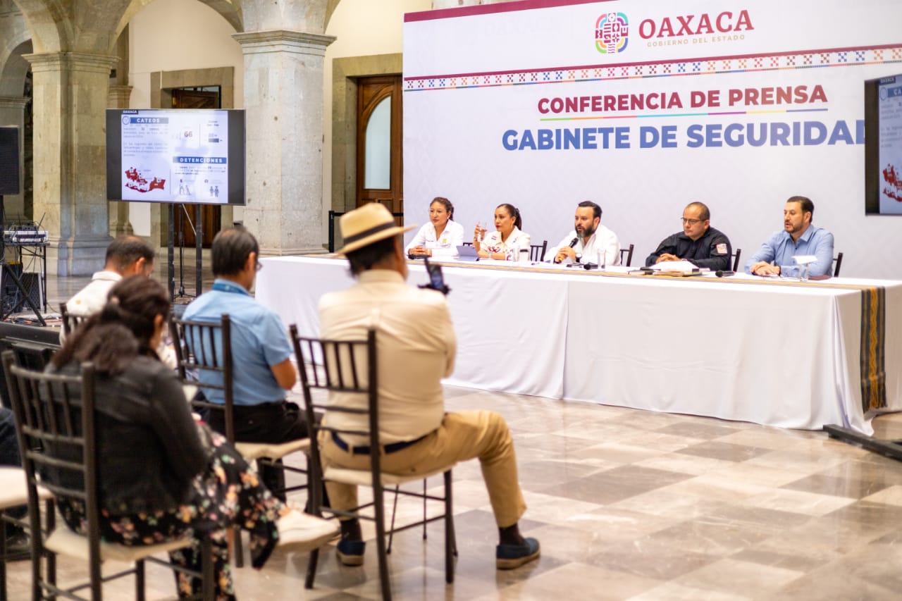 Gabinete de Seguridad informa sobre reducción de incidentes delictivos