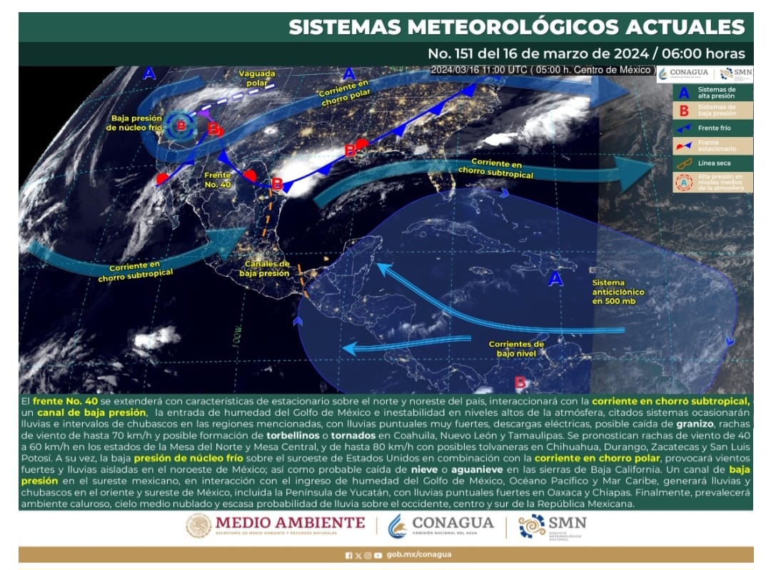Se prevén lluvias y ambiente caluroso en Oaxaca para este sábado