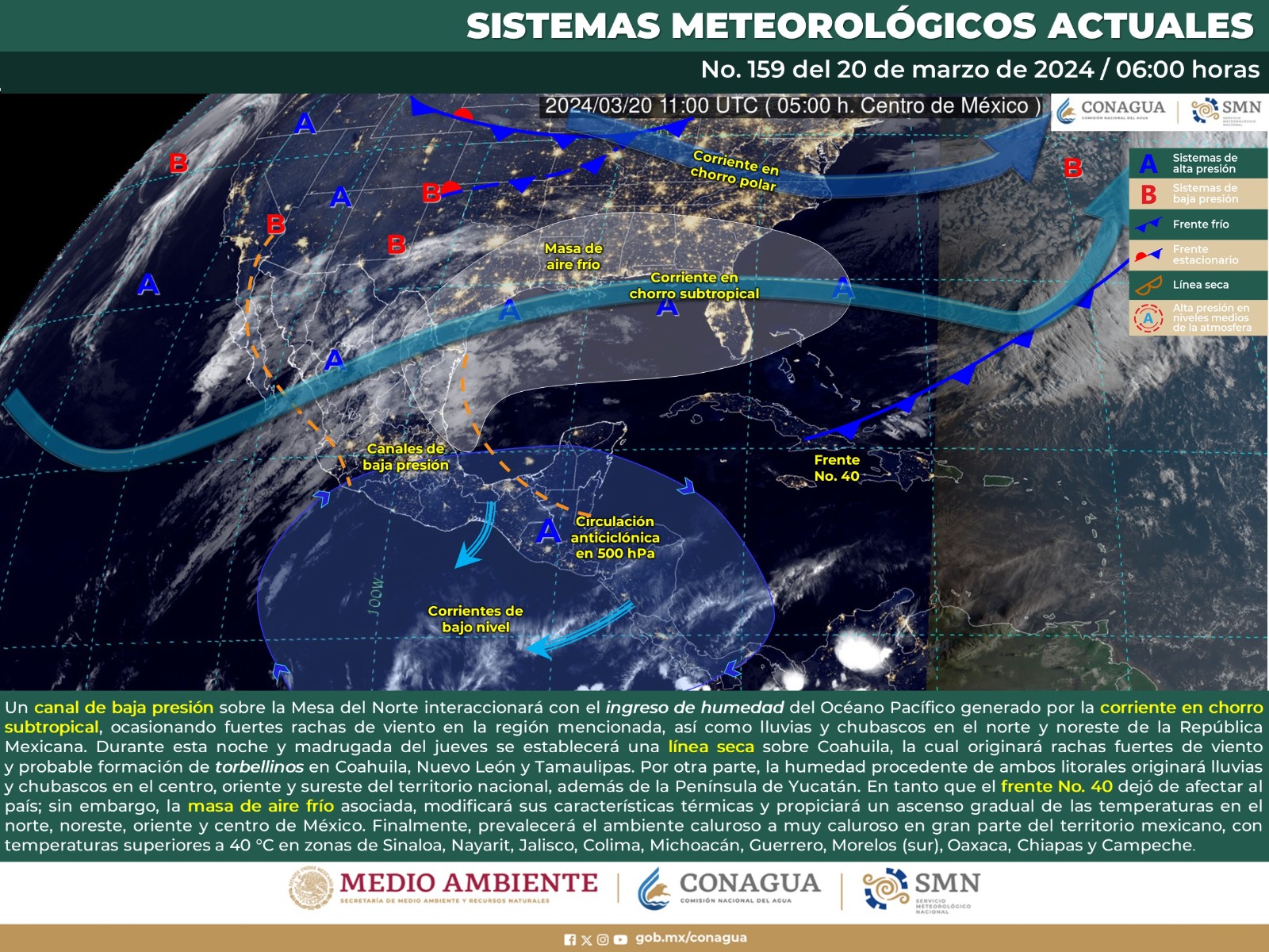 Protección Civil prevé lluvias, chubascos y altas temperaturas para este miércoles en Oaxaca