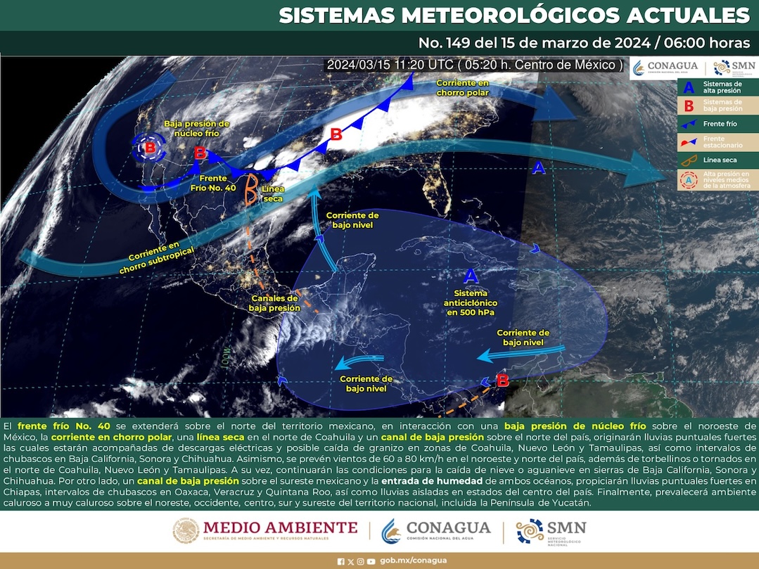 Se prevén tormentas aisladas y posible granizo en Oaxaca para este viernes