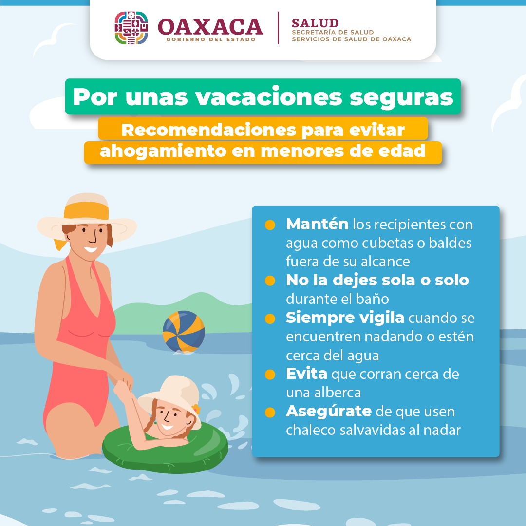 Emite SSO recomendaciones para evitar accidentes durante las vacaciones