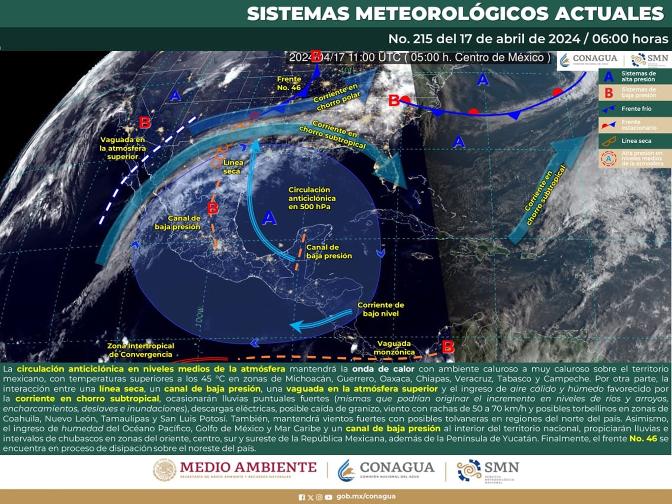 Se espera ambiente caluroso a muy caluroso en Oaxaca para este miércoles