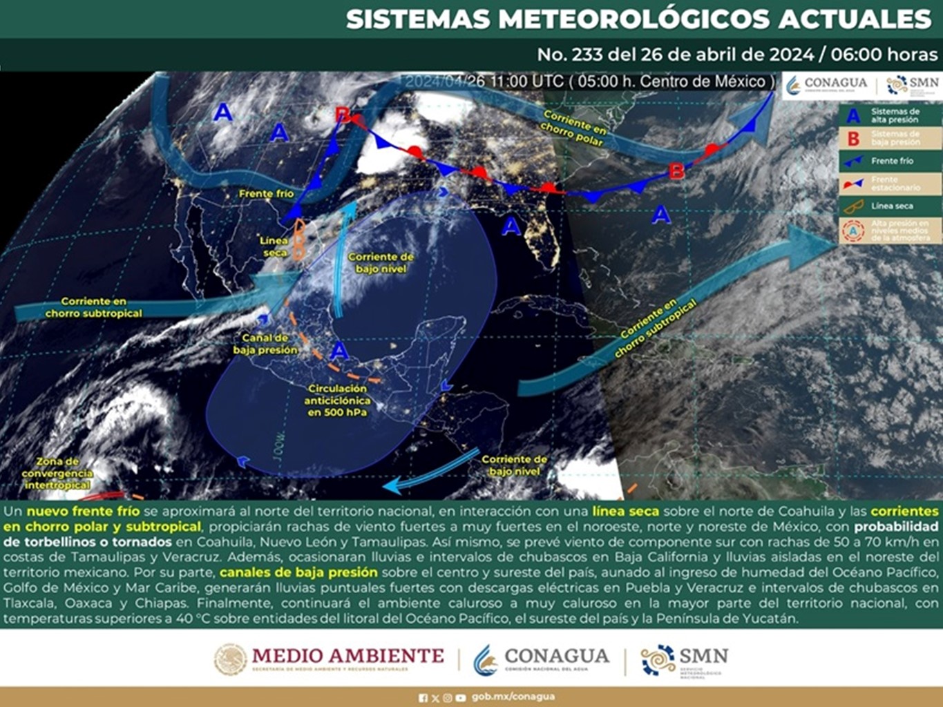 Se espera probabilidad de lluvias en zonas montañosas de Oaxaca