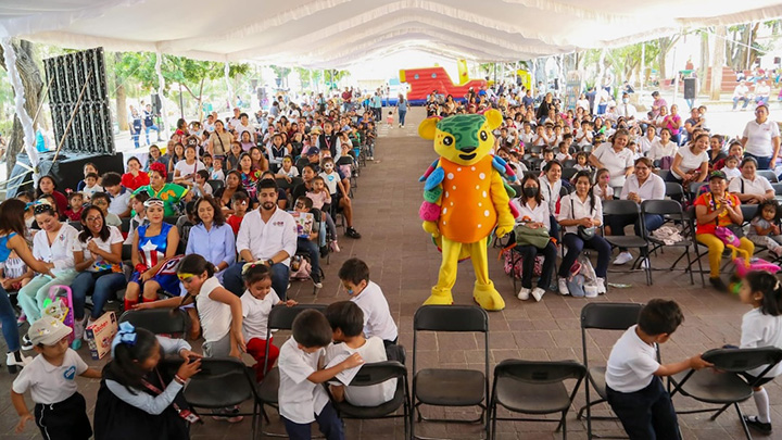 Niñas y niños conocen sobre sus derechos en el Chiquifest